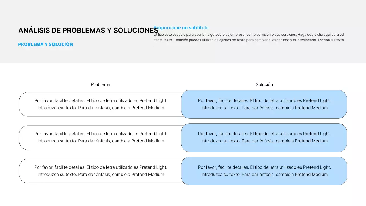 Negocio sencillo en blanco y azul claro