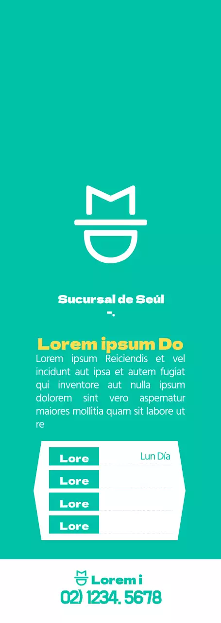 Estilo limpio en color menta y blanco Instrucciones de entrega de regalos de eventos para transportistas y ofertas de planes