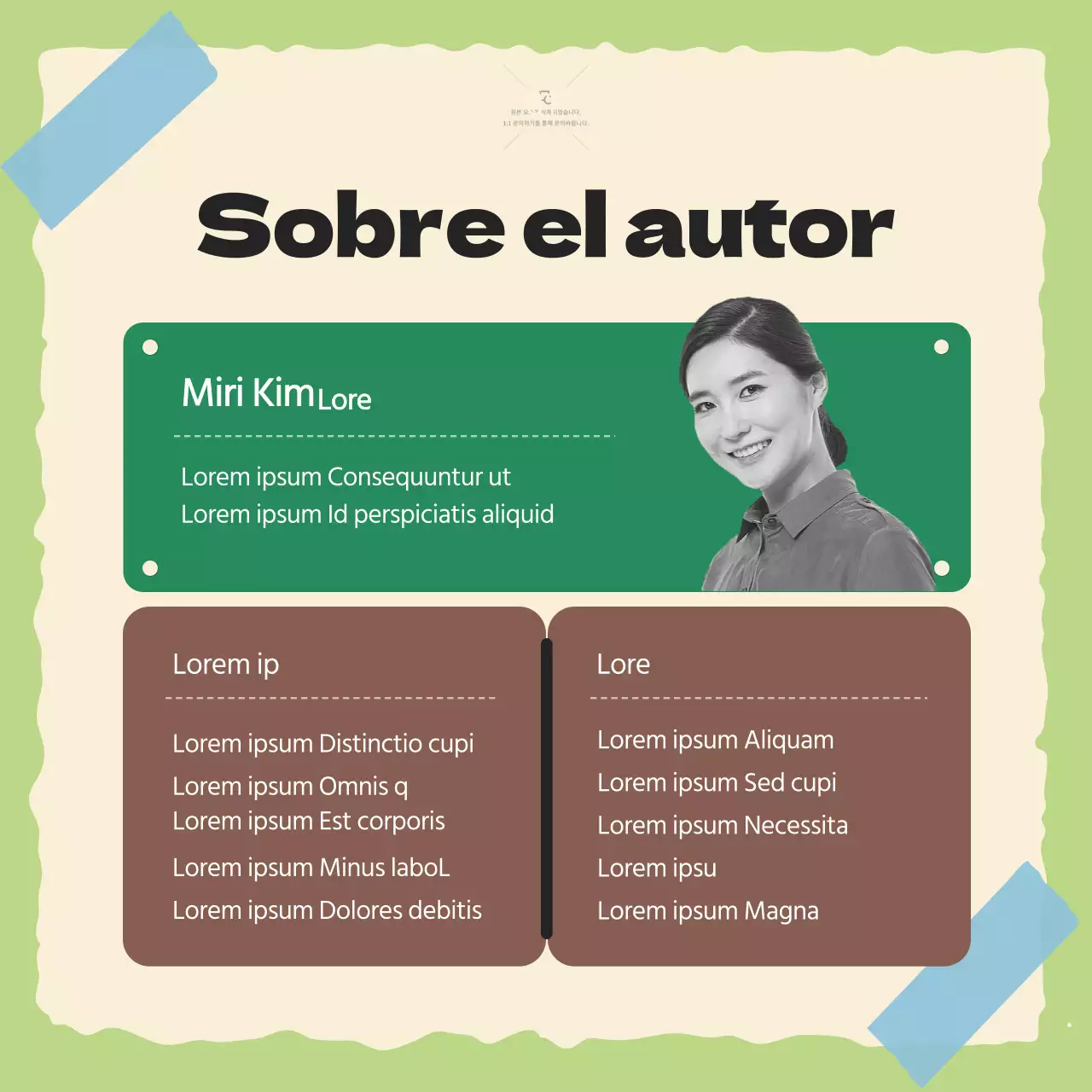 Charla para celebrar el lanzamiento de un libro conceptual ilustrado en beige y verde