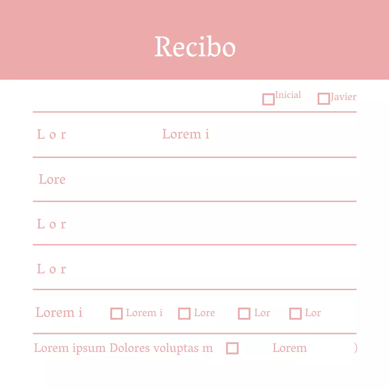 Tarjeta simple rosa de recepcionista de hospital