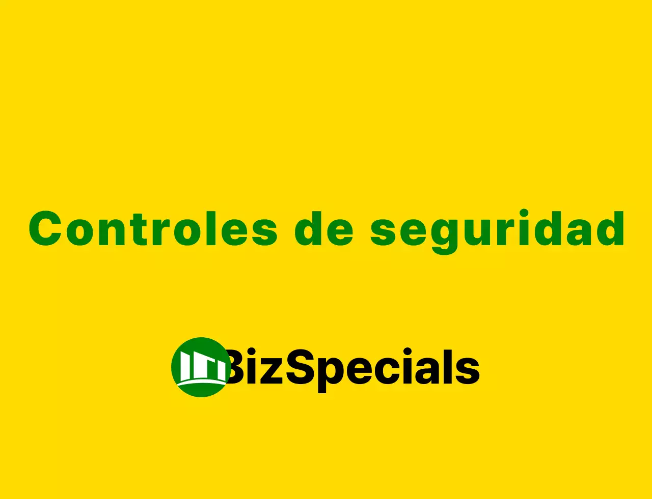 Un logotipo limpio con emblema amarillo y verde y un estilo de resaltado de texto para el personal de inspección de seguridad.
