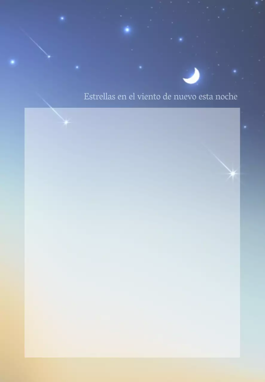 Azul colorido sentimiento verso cielo nocturno