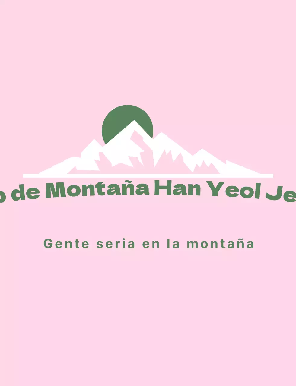 Uniforme de club de montañismo con ilustración de montaña