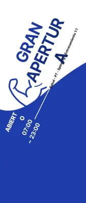 Promocionando el Fitness Open con un fresco look azul y blanco