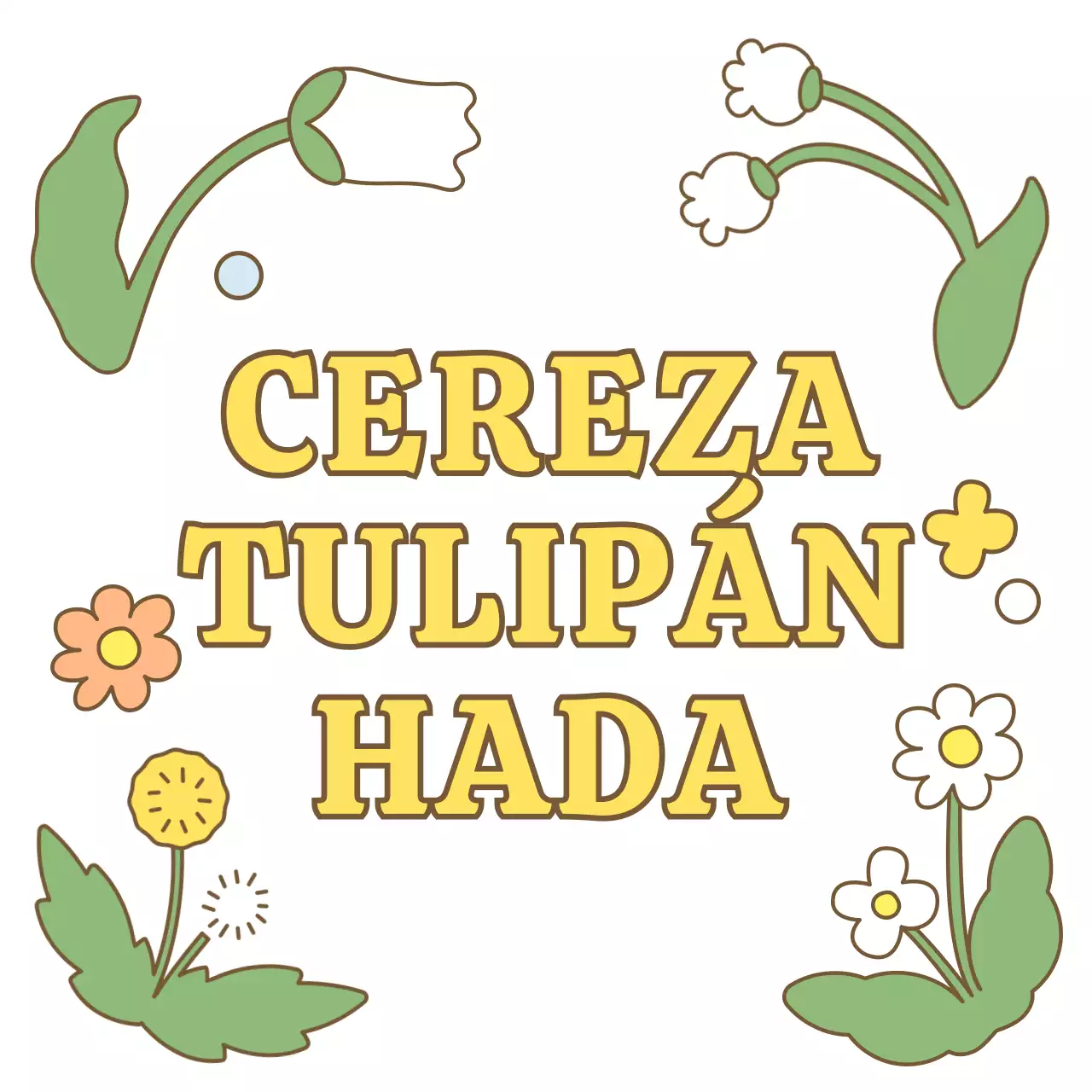 Productos con simpáticas y coloridas ilustraciones de flores y hadas