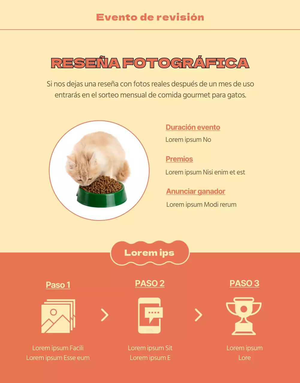 Simpáticas ilustraciones en naranja y amarillo a la venta para gatos