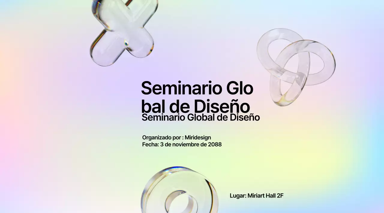 Seminario de negocios con degradado gráfico morado y negro