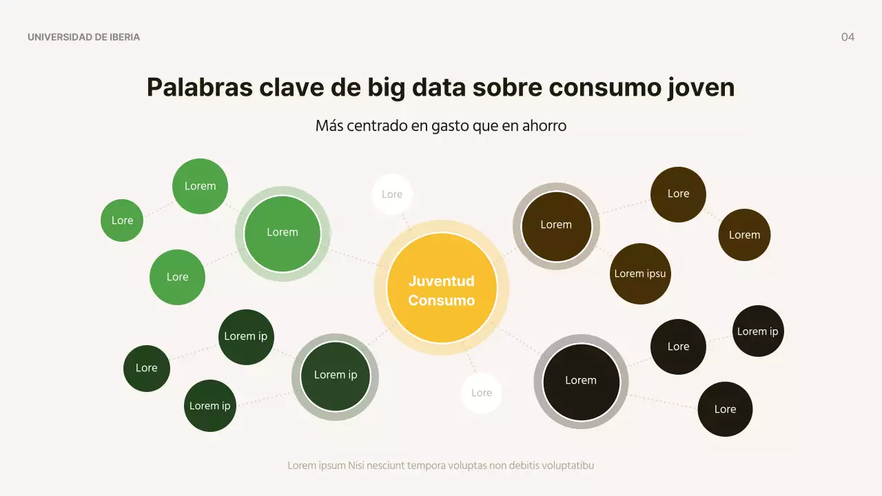 Materiales sencillos de color amarillo y marrón para la educación económica de los jóvenes