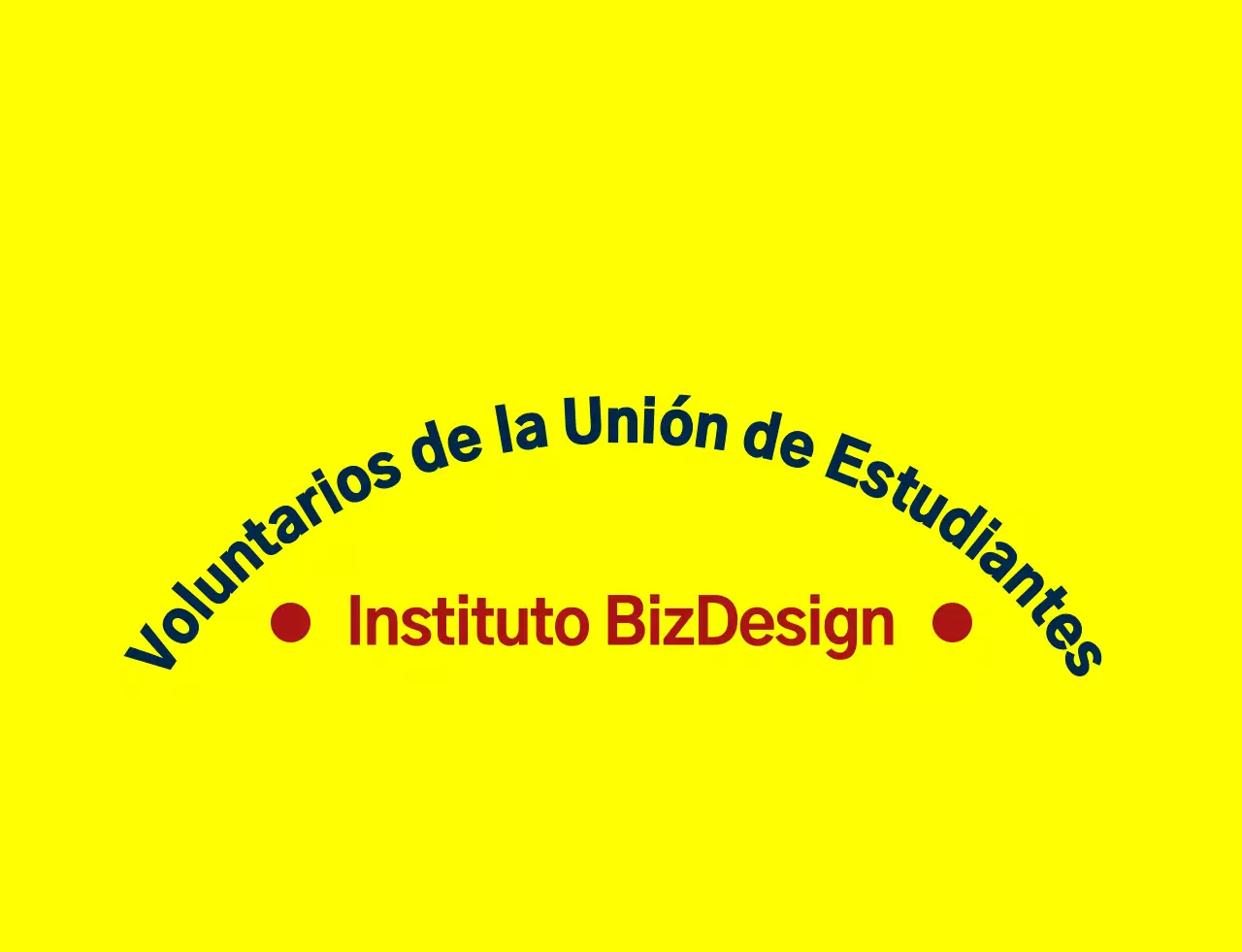 Simple y limpio símbolo de escudo y emblema logotipo estilo combinación en amarillo y azul marino-rojo Organización de servicio de gobierno de estudiantes de secundaria.