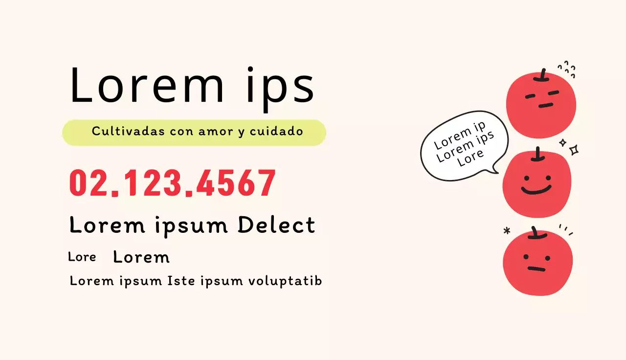 Ilustración verde linda granja de manzanas