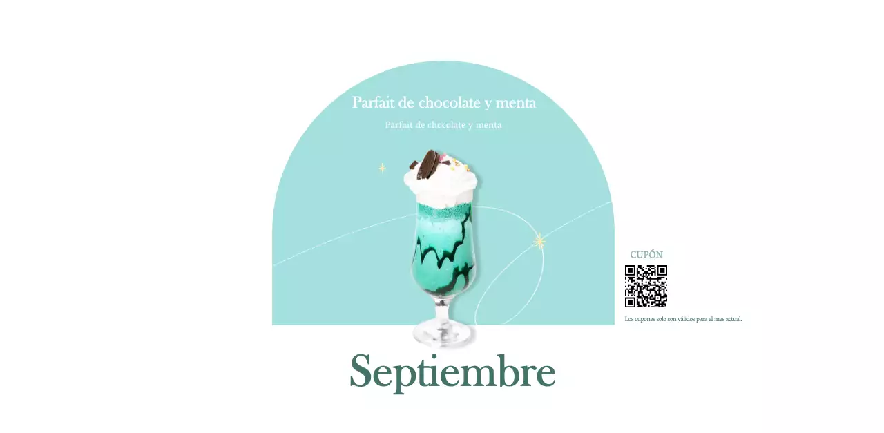 Calendario de cafés con recomendaciones de bebidas del mes