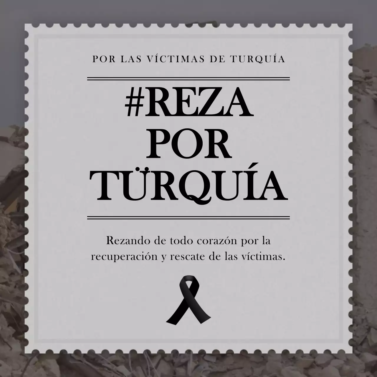 texto de oración turco en negro y gris