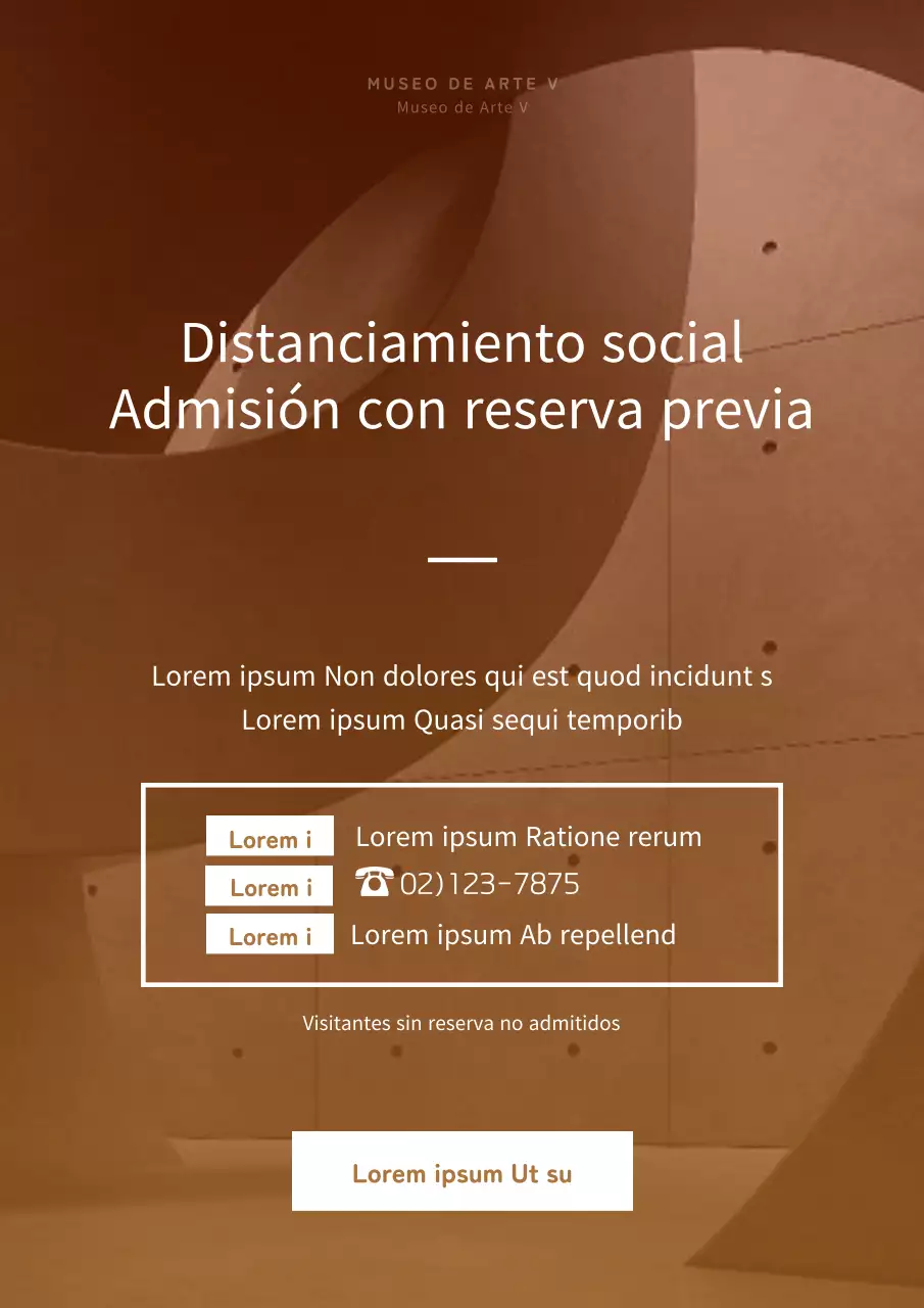 Reserva previa y promoción de un sencillo encuentro de fundadores en degradado verde y marrón