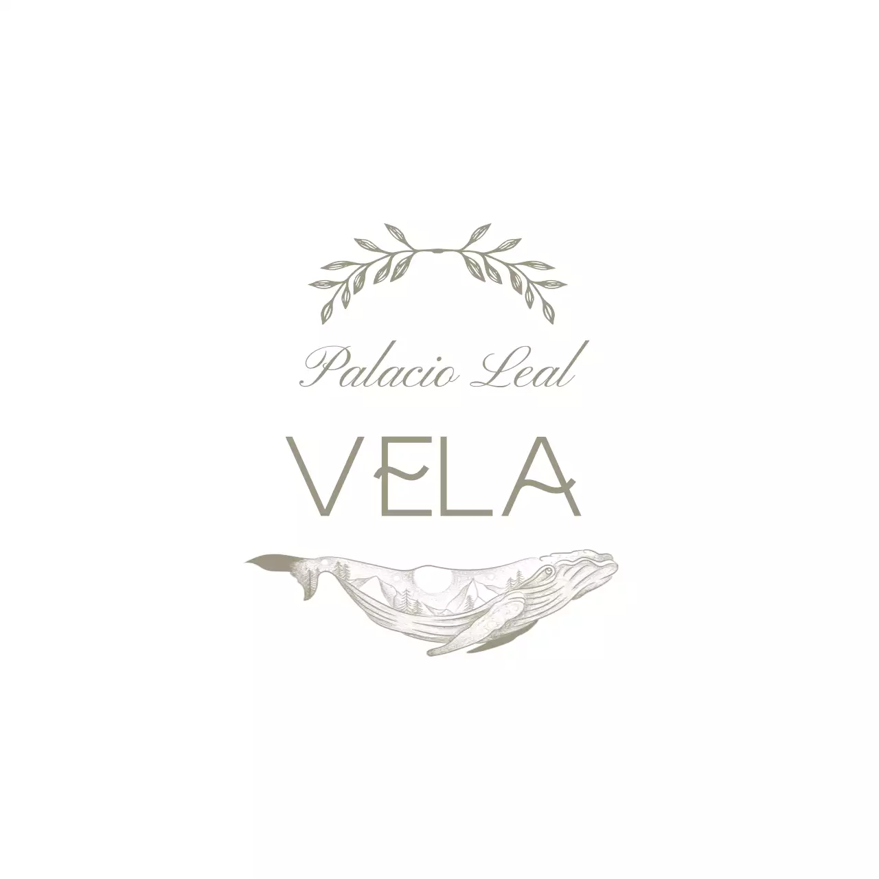 Vela de color topo y lujosa ilustración de texto