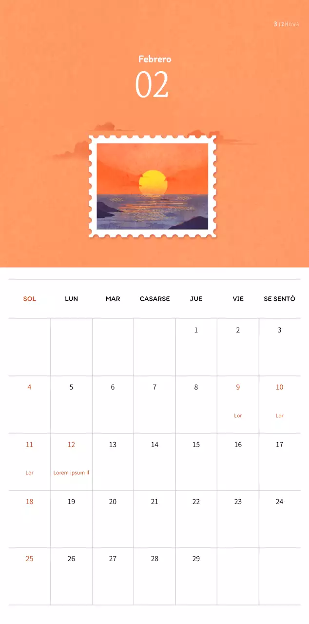 Ilustraciones de sellos con un concepto cálido