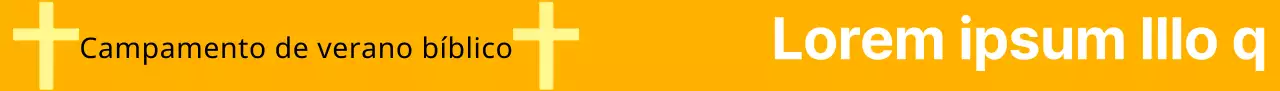 Diseño de papelería para promocionar un campamento bíblico de verano