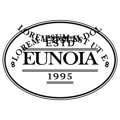 Logotipo negro, sencillo, emocional, con énfasis en el texto, de estilo emblemático para la promoción de cafés y promociones