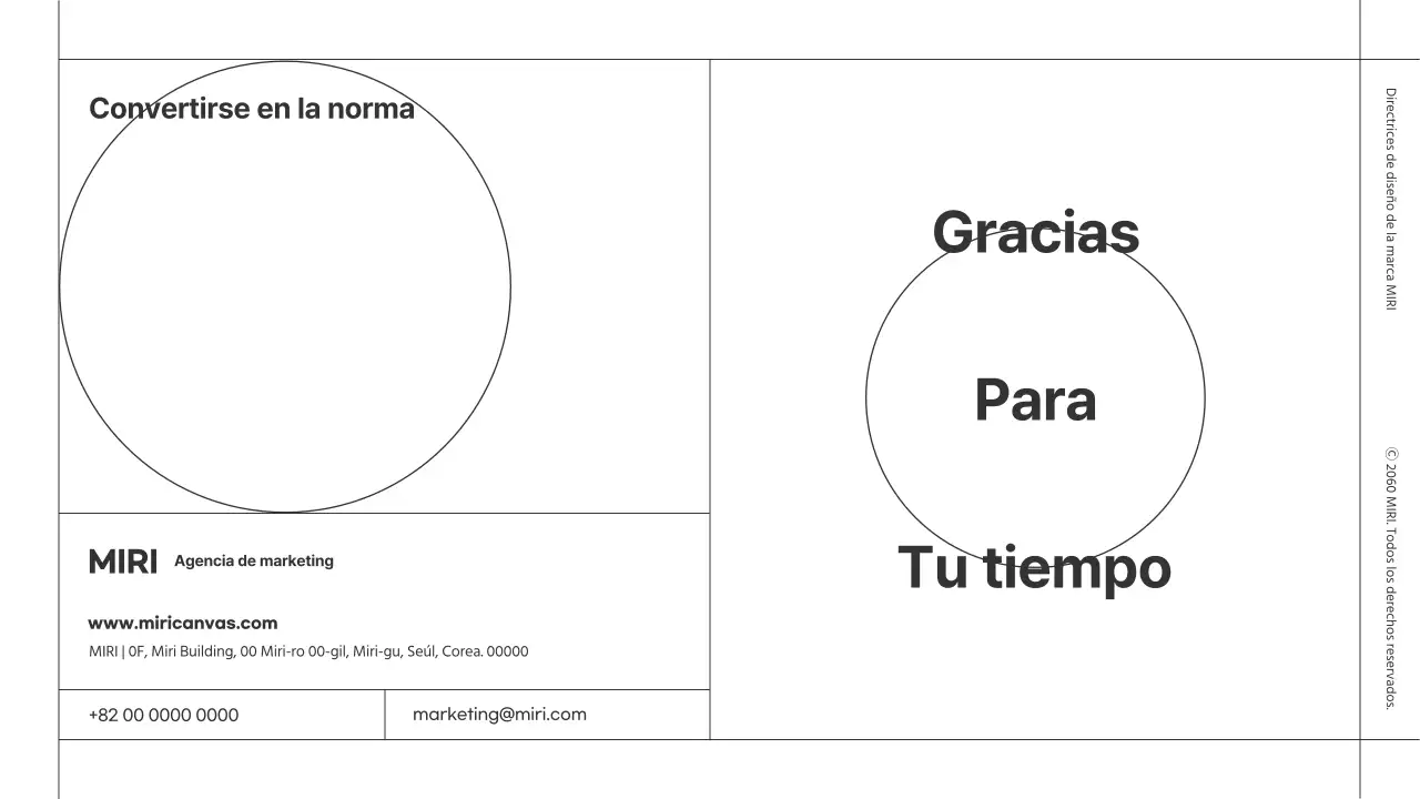 Directrices de diseño de marca para un módulo minimalista con líneas blancas y negras