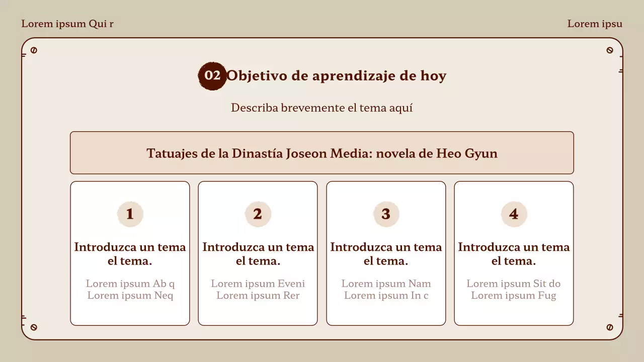 Honggil moneda lecciones de idiomas en beige y marrón