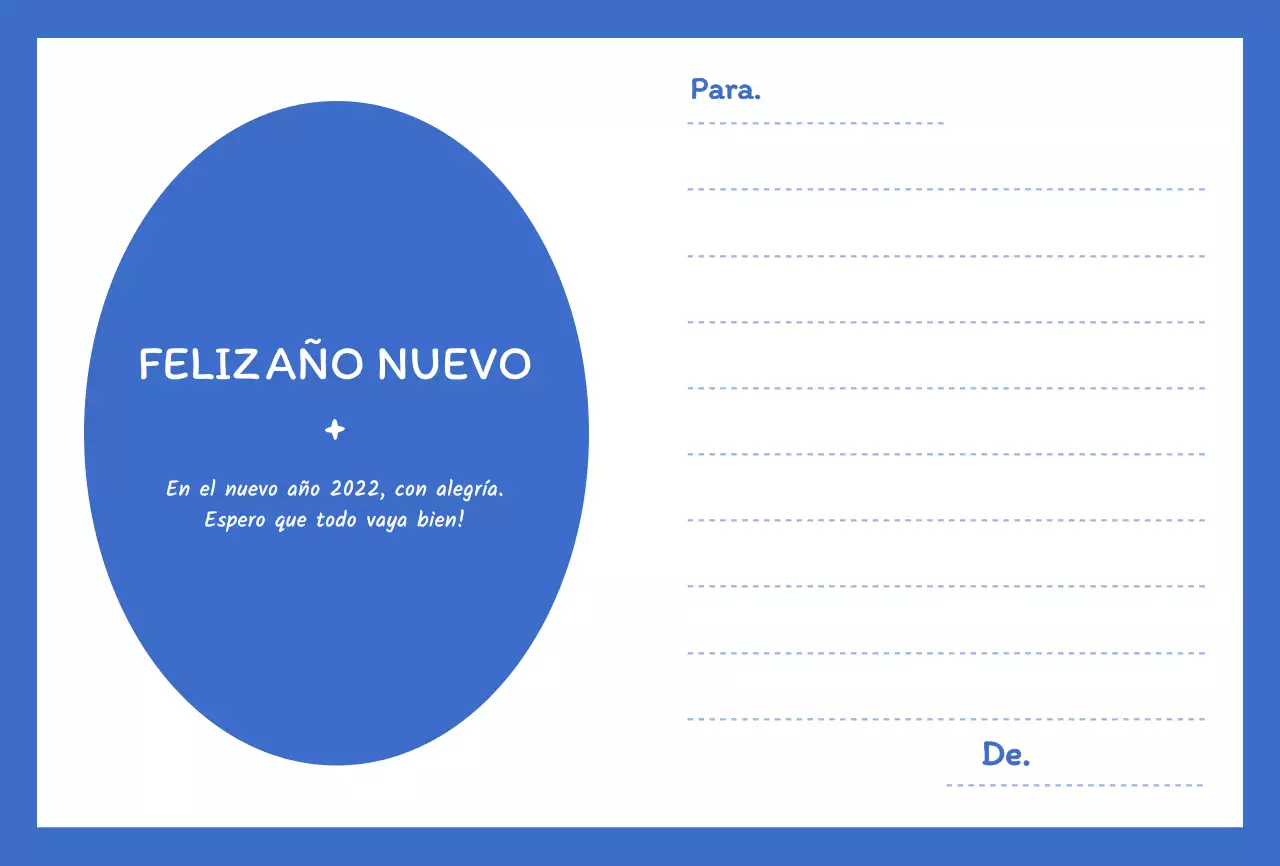 Azul y blanco redondo lindo tigre ilustración concepto año nuevo