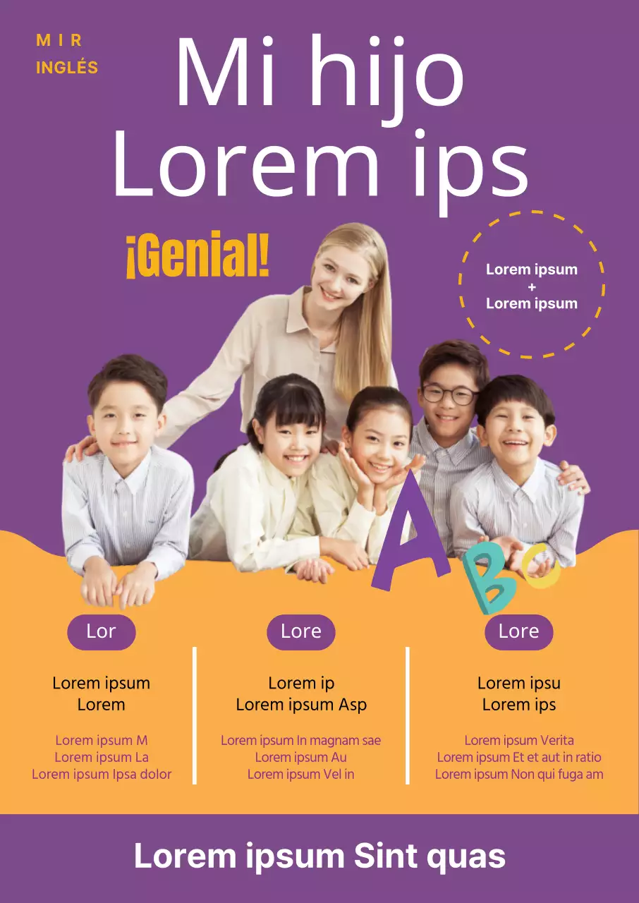 Promover la Escuela de Inglés Purple