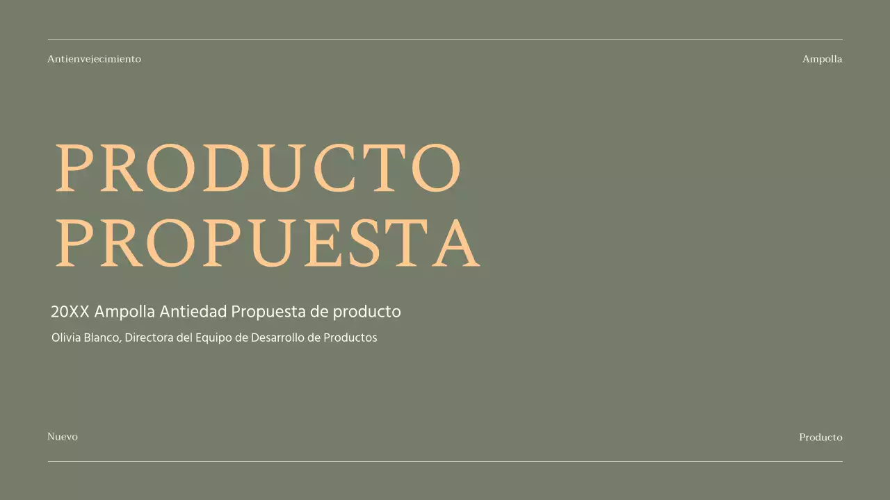 Resumen de productos cosméticos con detalles en naranja