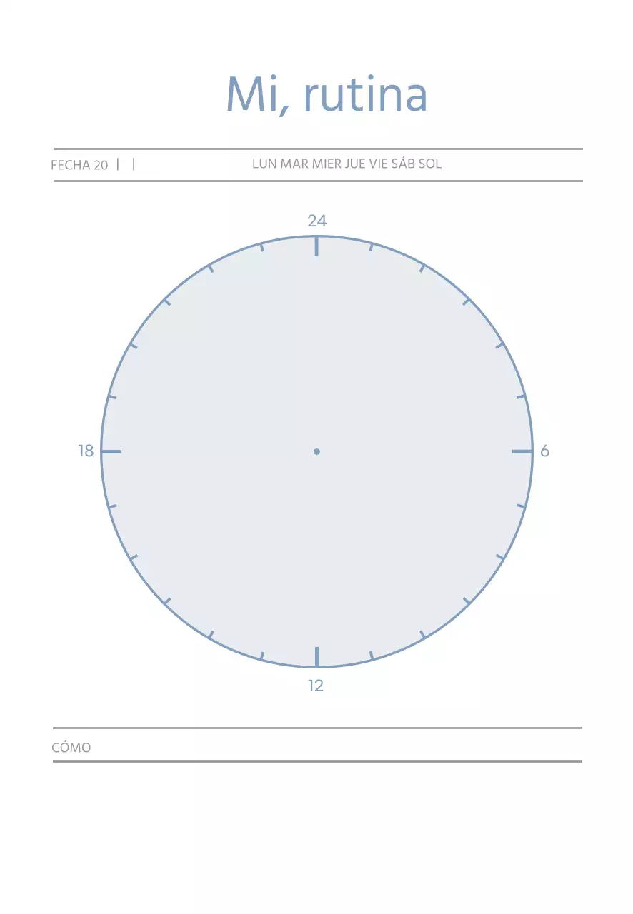 Formas azules Plan sencillo