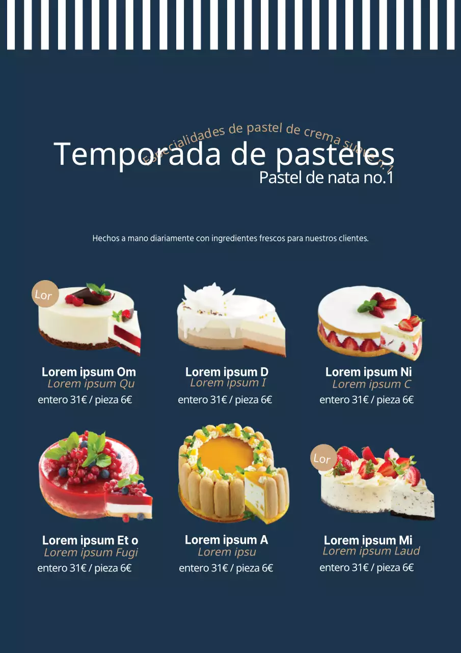 Sugerencias de tartas de fantasía al estilo europeo