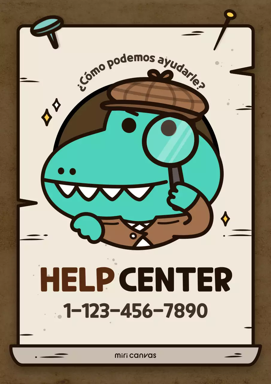 Guía del concepto de detective marrón y mono