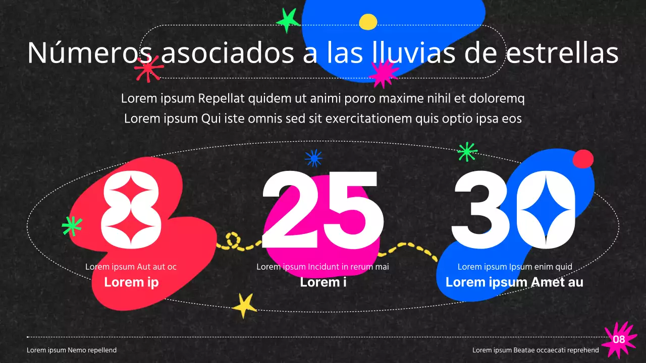 Observatorio de colores Vía Láctea Campamento Constelaciones sobre fondo negro Recursos didácticos