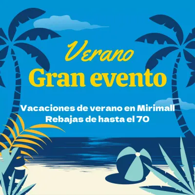 Bonitos detalles de venta ilustrados en azul y amarillo