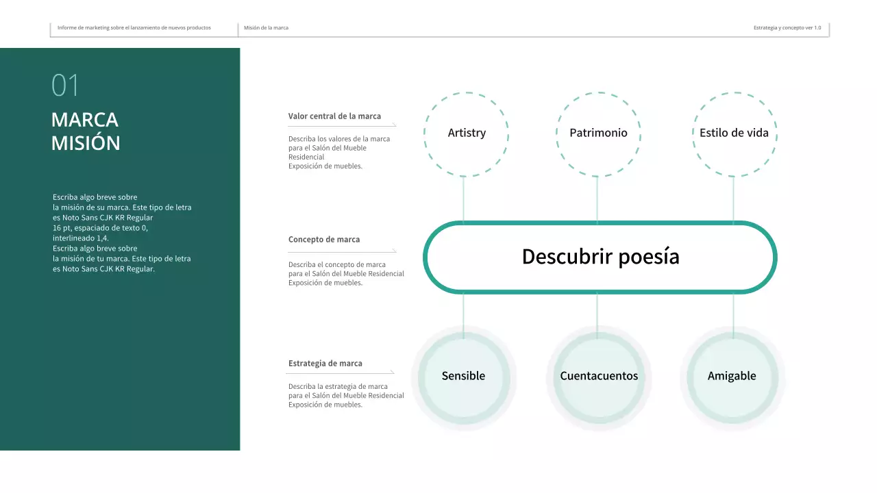 Plan de marketing online para muebles verde oscuro