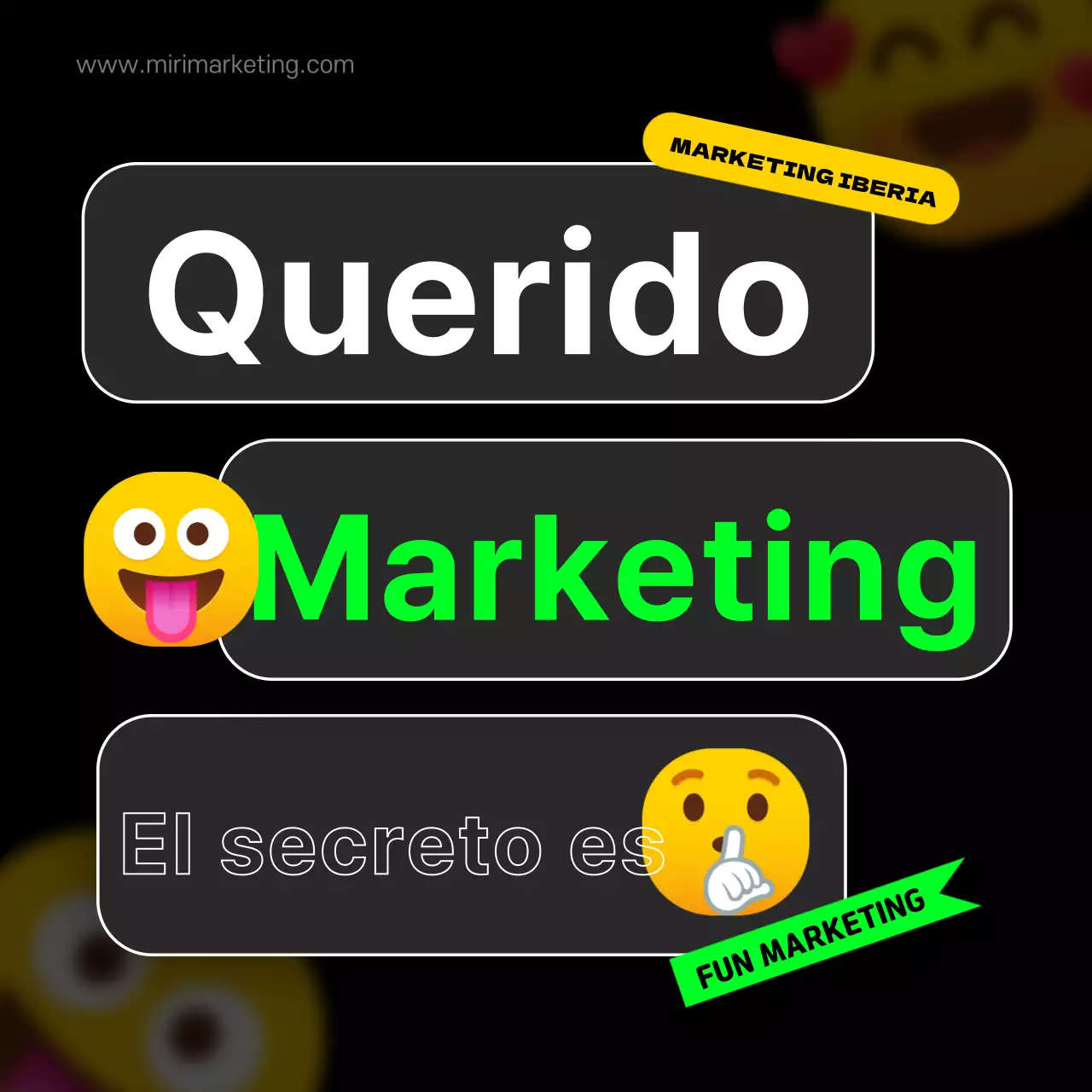 Los emoji negros y fluorescentes apuntan al marketing divertido
