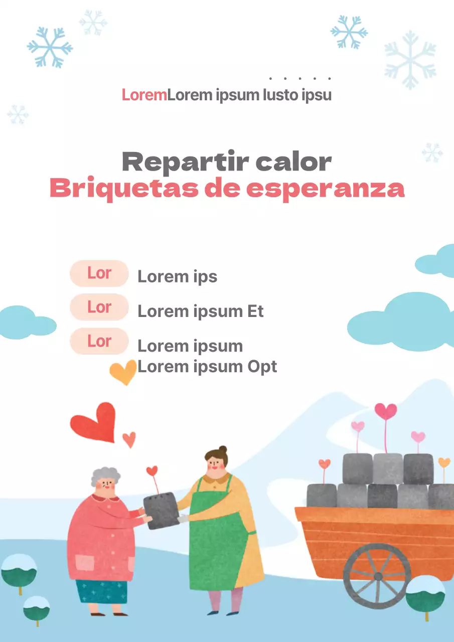 Reparto de briquetas