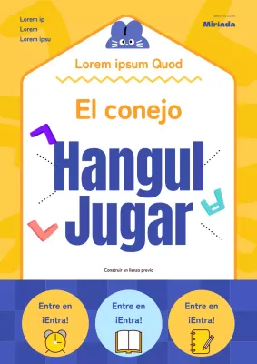 Cubierta kitsch de libro de educación infantil en amarillo y azul