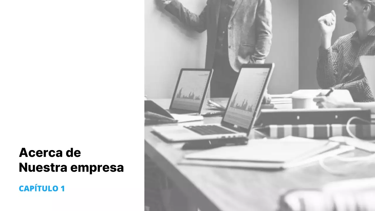 Negocio sencillo en blanco y azul claro