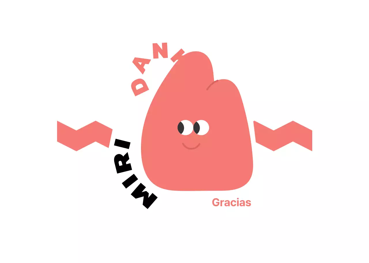 Pegatinas de agradecimiento al cliente con simpáticos personajes ilustrados en amarillo y rosa