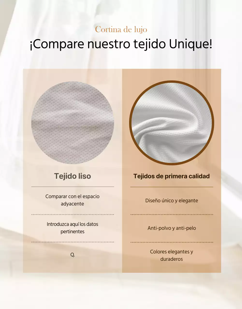 Cortinas otoñales página detallada