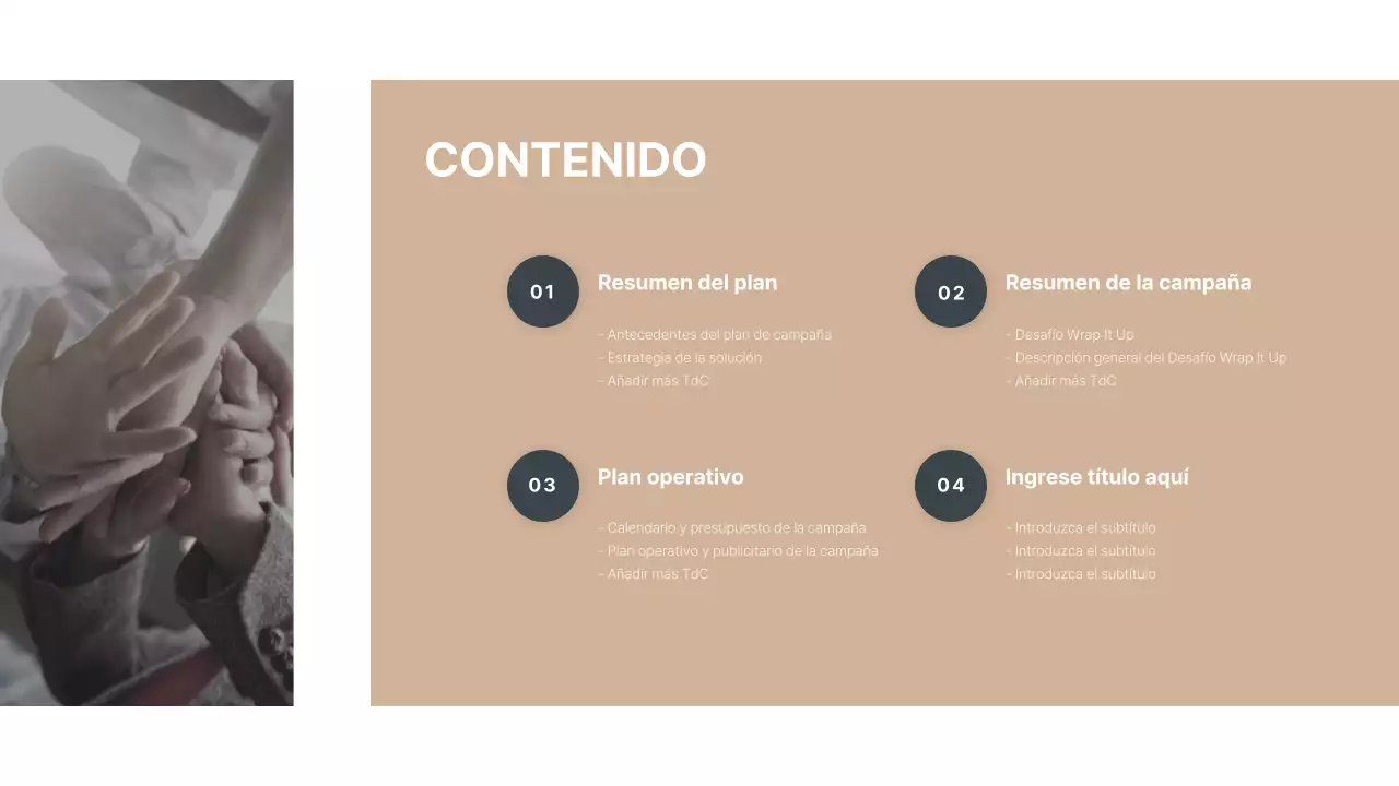 Presentación de una campaña medioambiental interna en suaves tonos verdes.