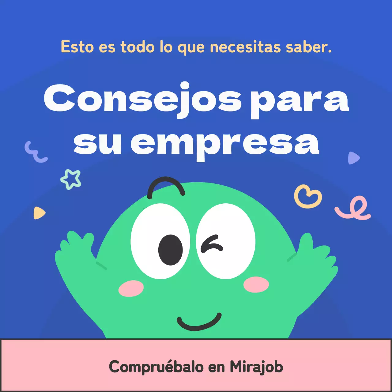 Una ilustración kitsch en azul y verde presenta al verdadero tipo de colega