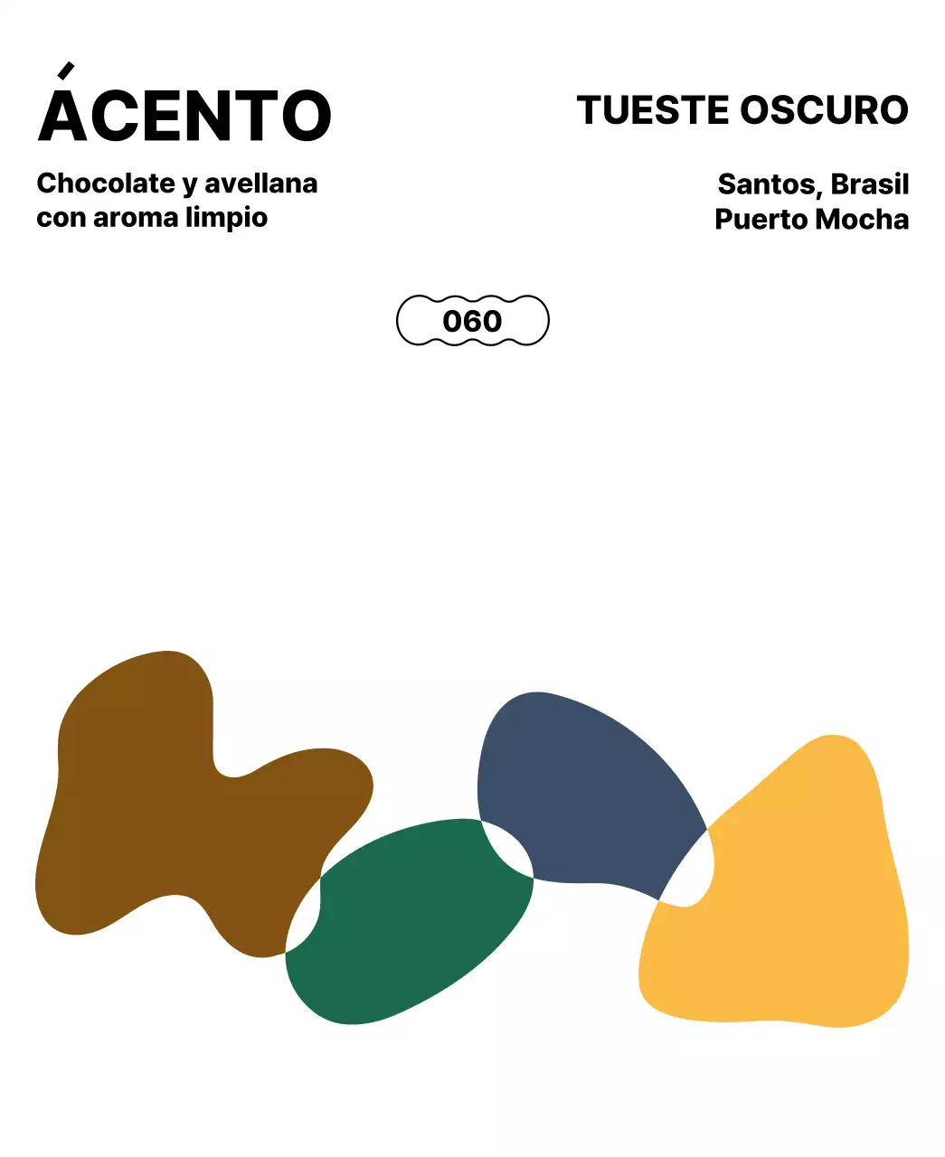 Diseño sencillo con formas multicolores como acento