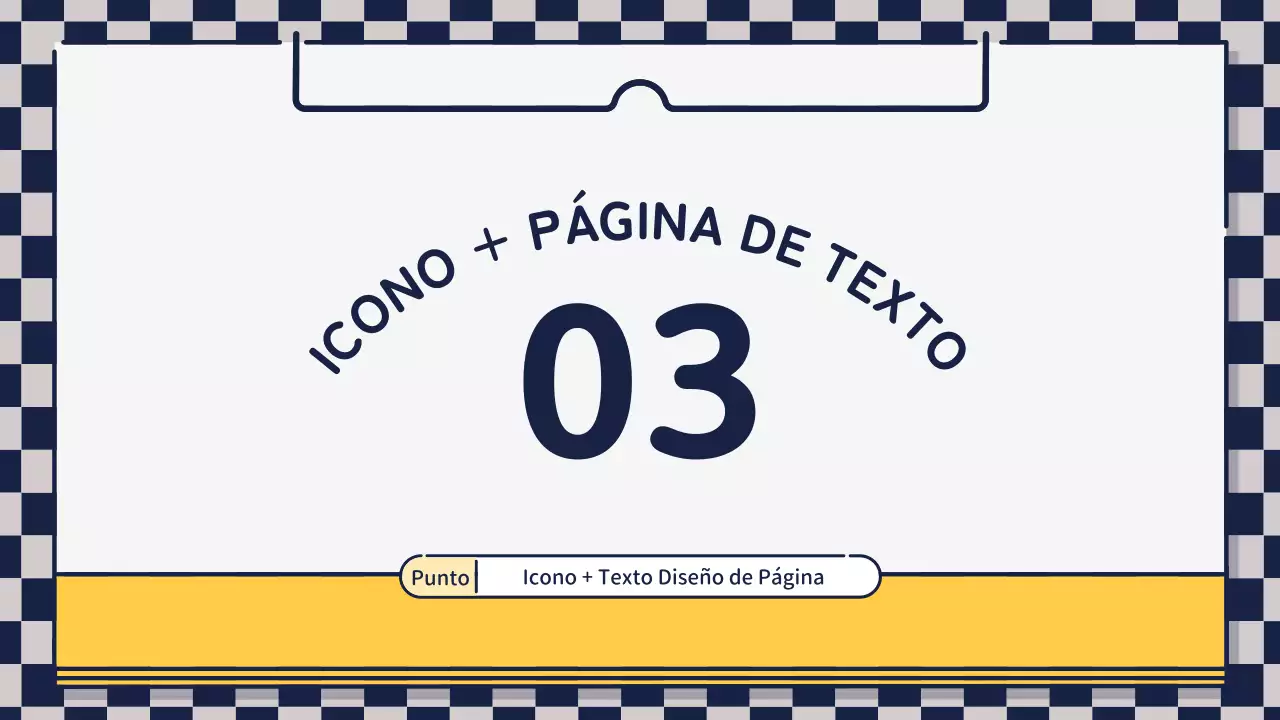 Presentación sobre el diseño de iconos bonitos y básicos en verde y amarillo