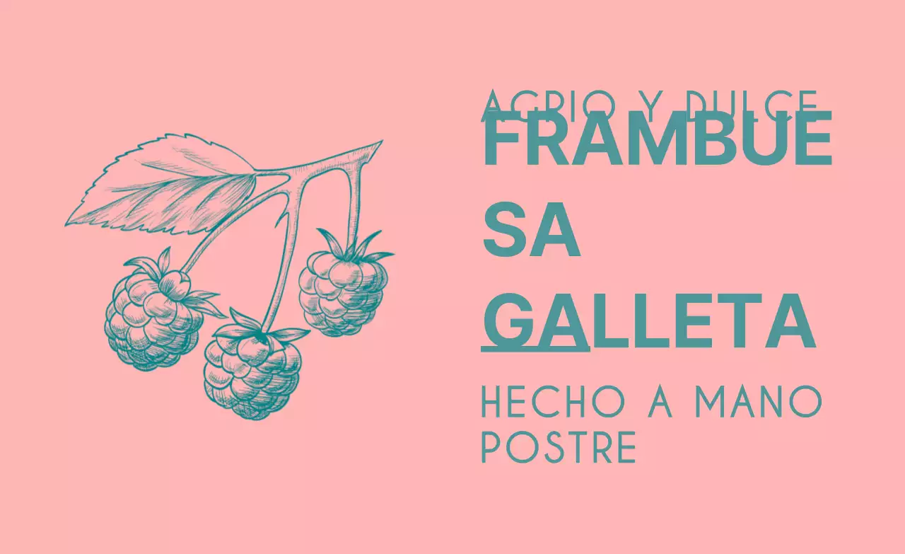 Para decorar galletas caseras con dibujos vintage de bayas en rosa y amarillo