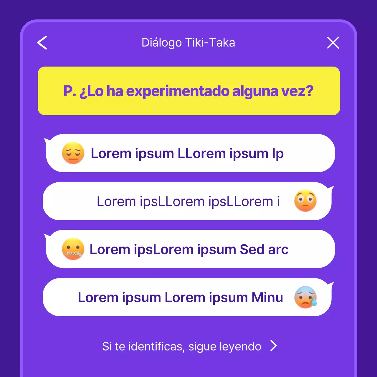 Bonita tarjeta morada para promocionar un libroNoticias