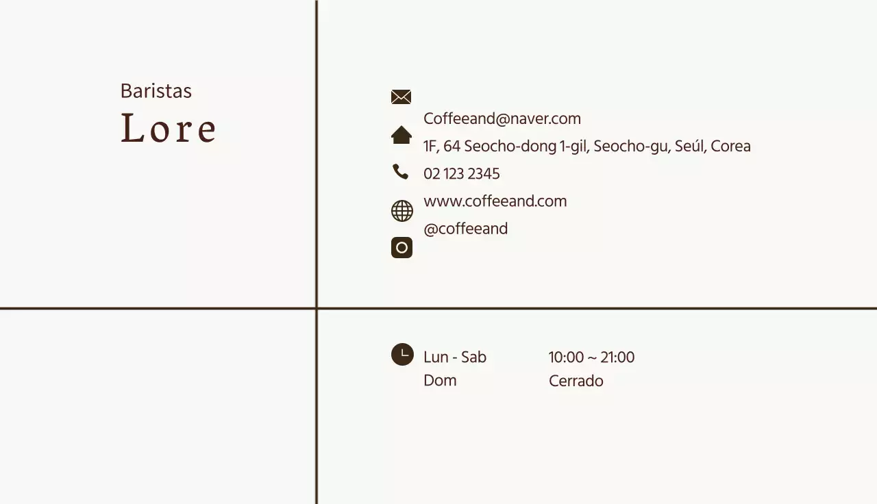 Marrón aseado ilustración café barista