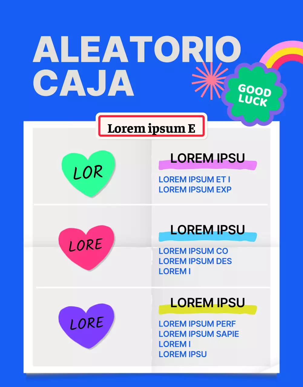 Página de detalles de la Pegatina Azul