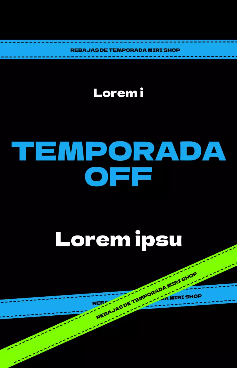 Guía de ventas a la moda con fondo negro