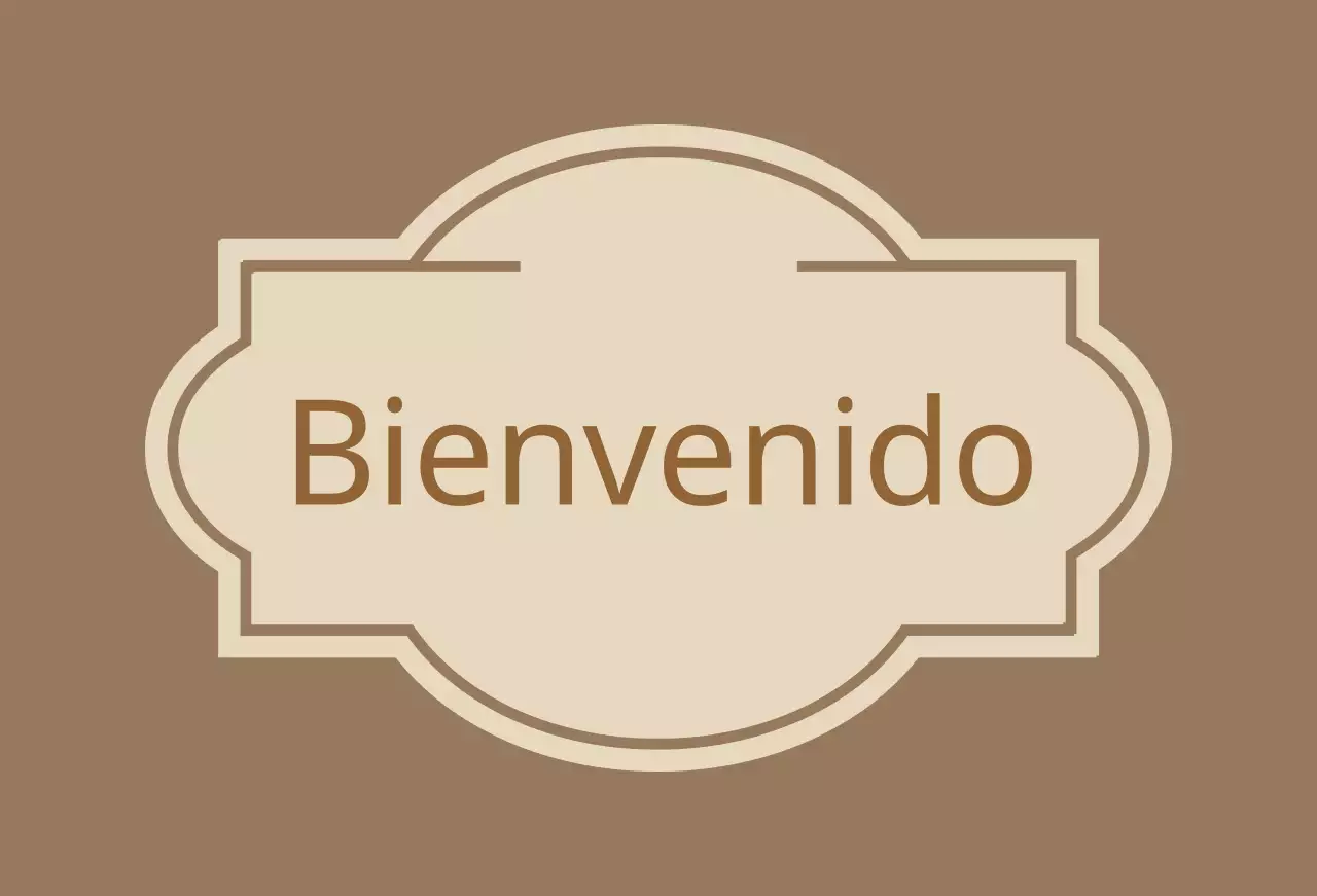 Cartel de bienvenida con etiquetas Hotel Valeant