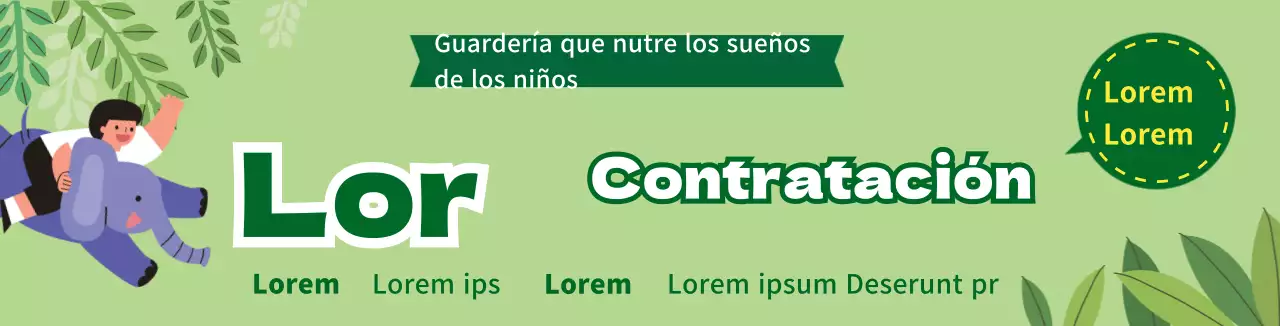 Verde Lindo Personaje Ilustración Kindergarten Contratación