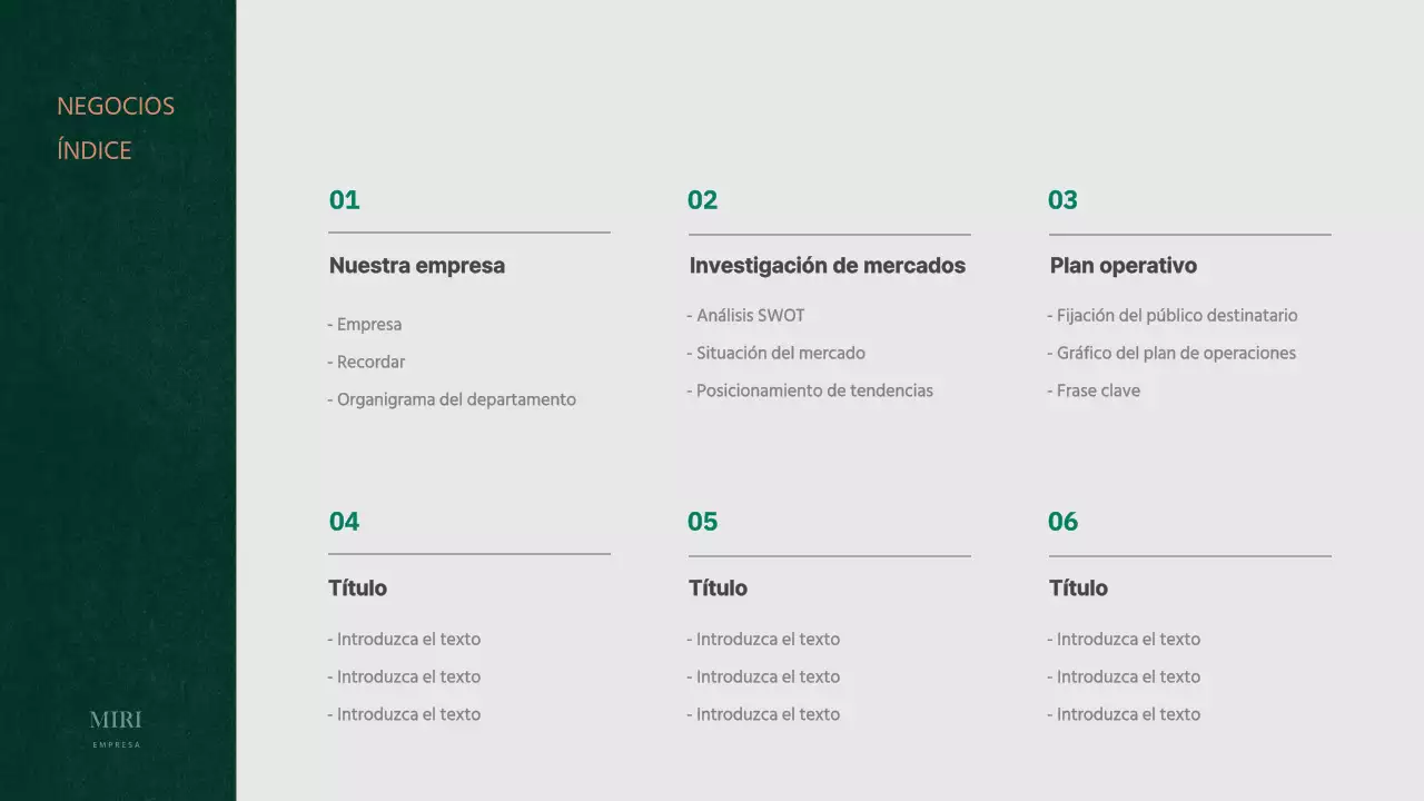 Plan de negocio de concepto texturizado en verde y naranja